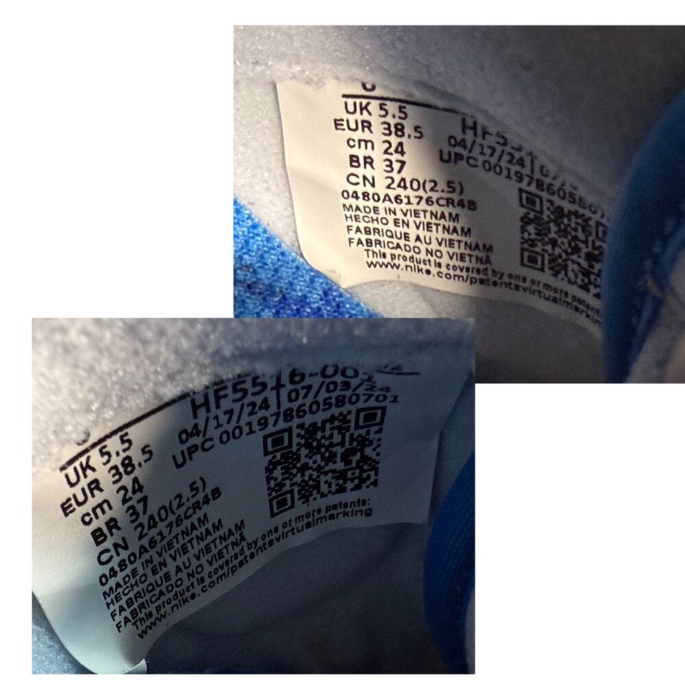 Nike Air Force 1 Low SP x STASH Collab Grey/Blue HF5516-001 M 6 W 7.5 NIB - Picture 7 of 10